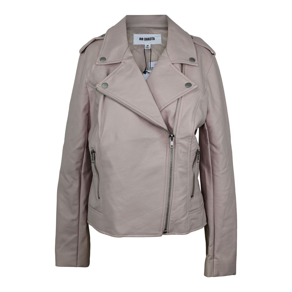 BB Dakota Amelie Moto Jacket sz M in Parchment NWT